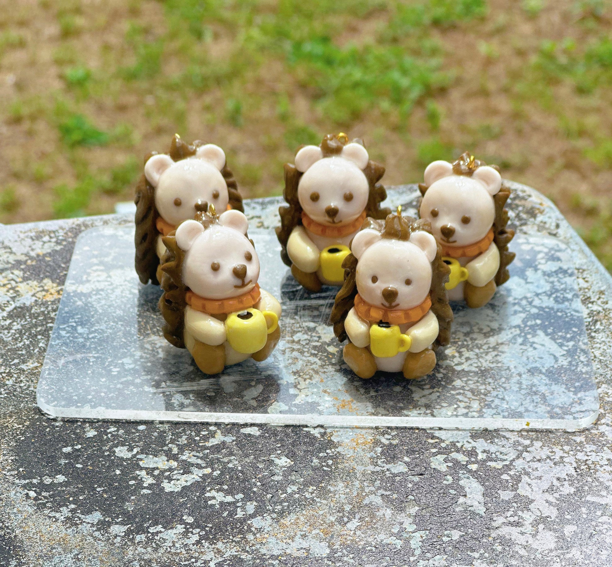 Puff The Cozy Hedgehog Keychain