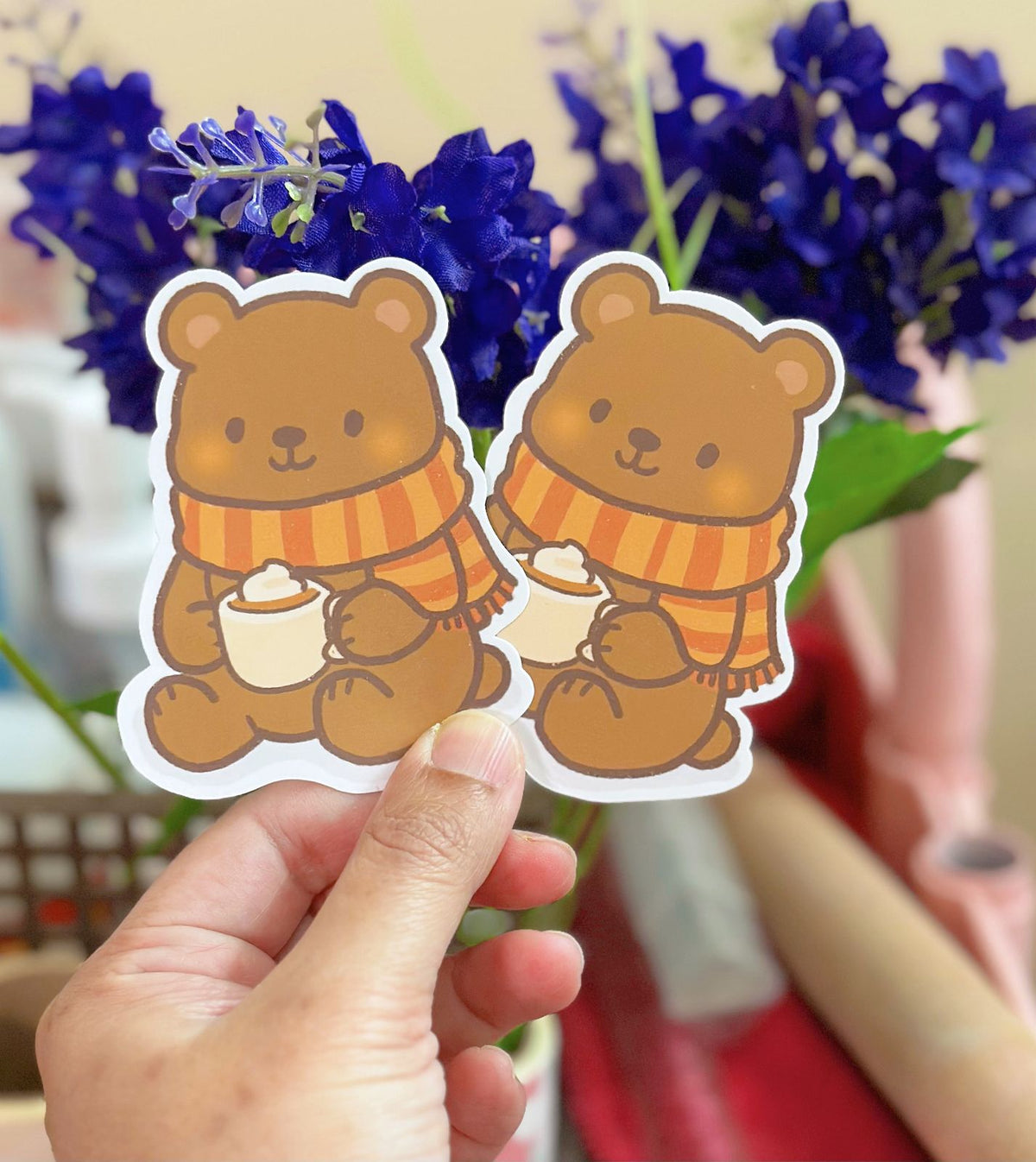 Theo Waterproof Die-Cut Sticker