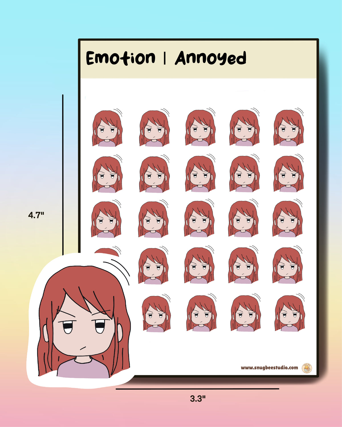 Printable Emotion - Annoyed