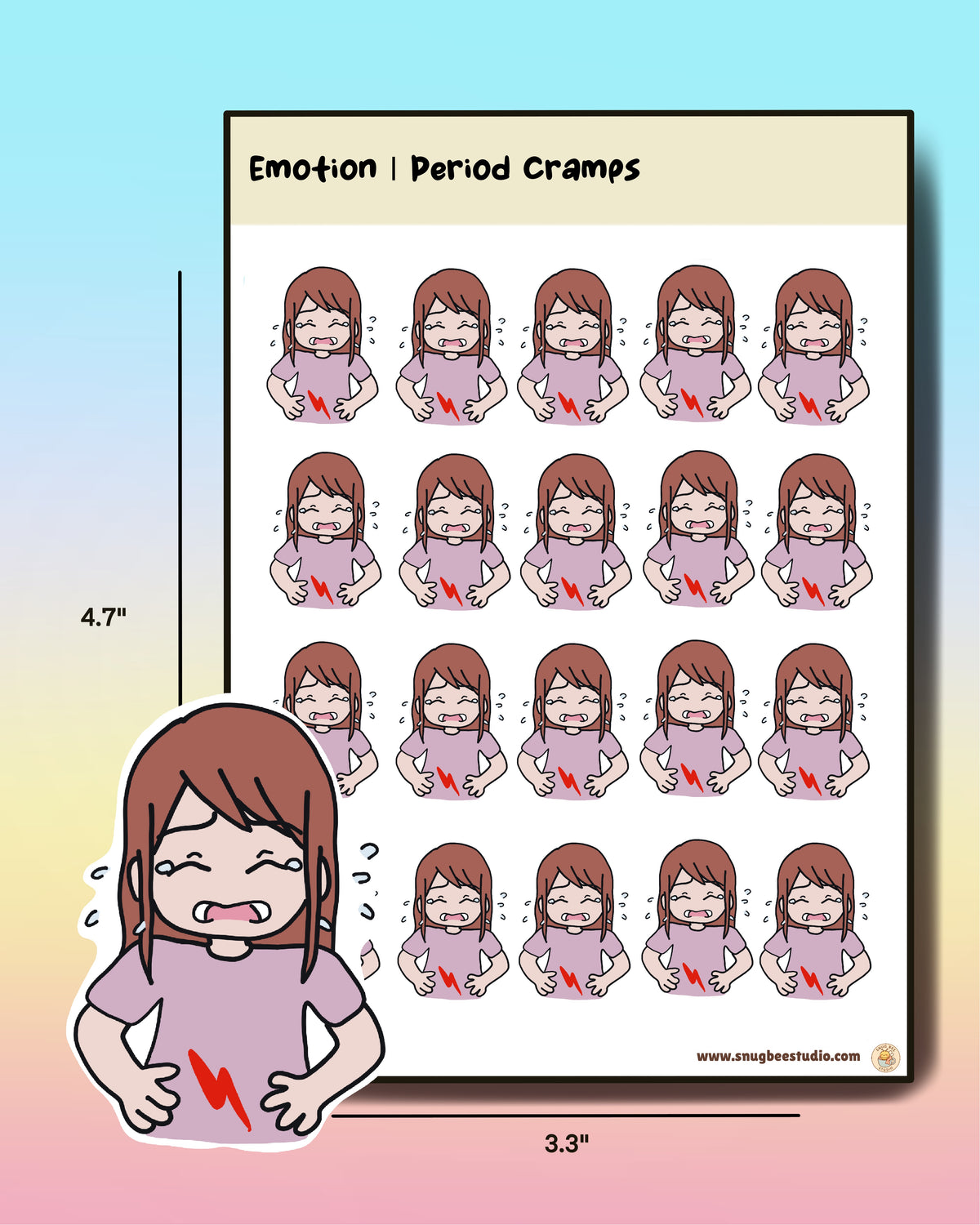 Printable Emotion | Period Cramp