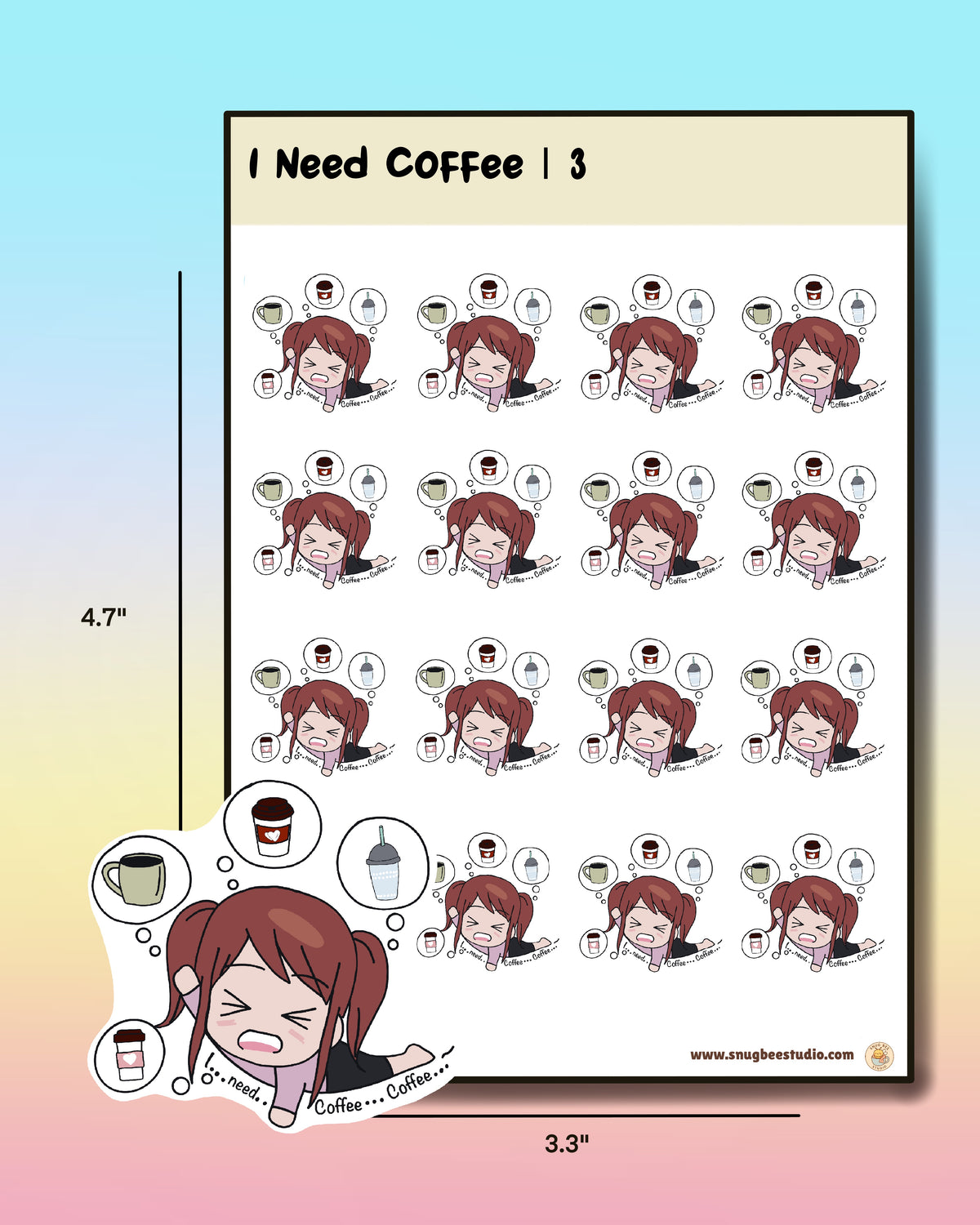 Printable I Need Coffee | 3