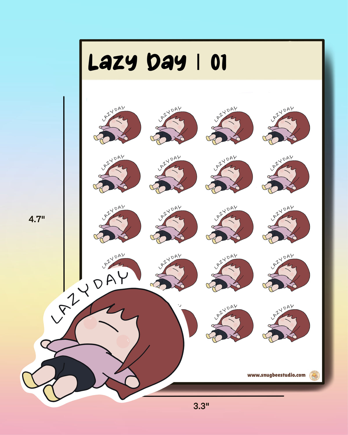 Printable Lazy Day | 01