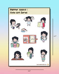 Printable Planner Addict | Cute Girl Series