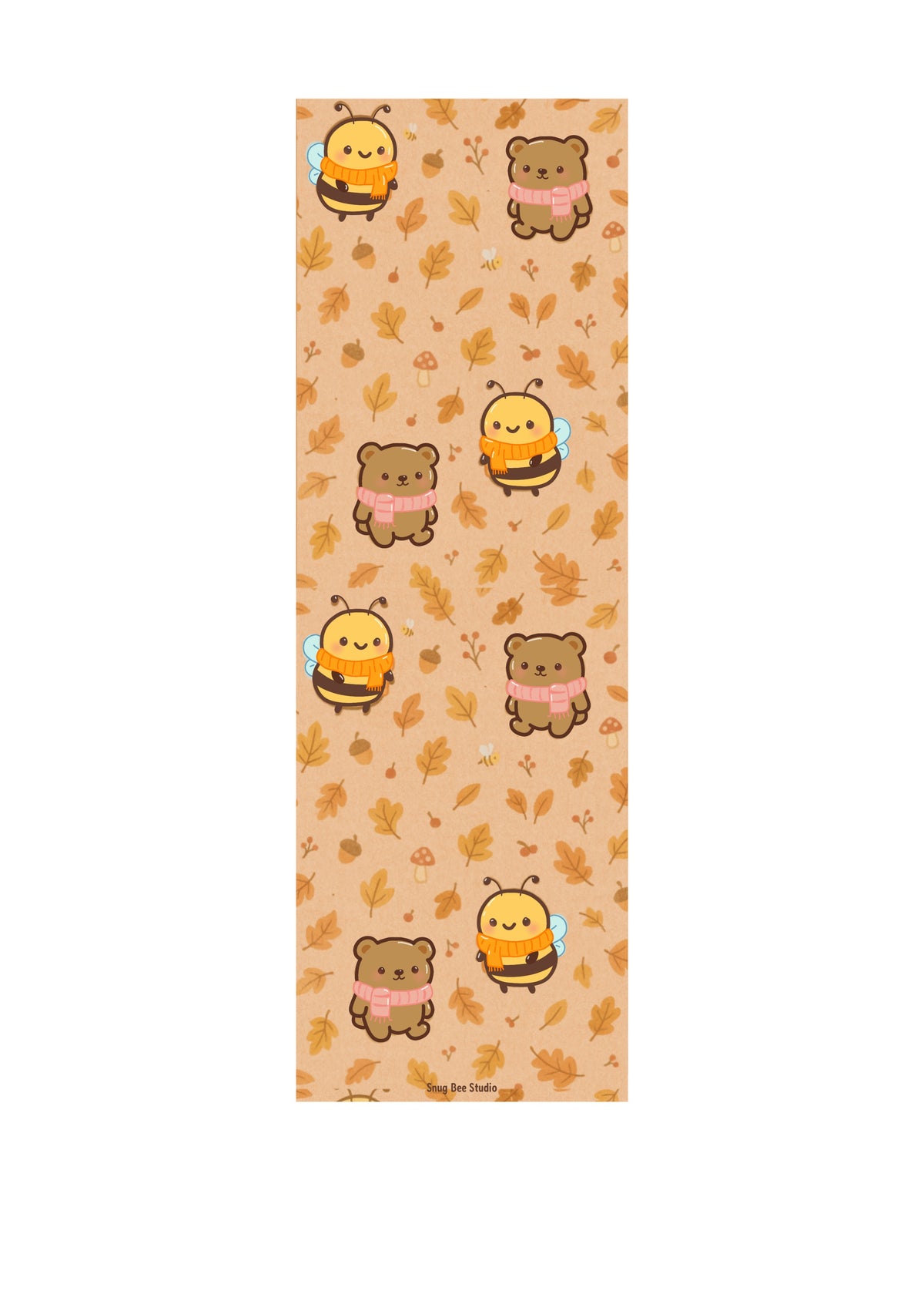 Snug Bee & Theo Autumn Pattern Bookmark